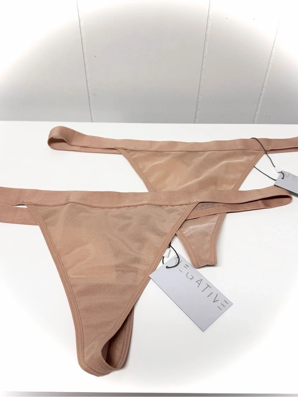 NWT 2 pair of Negative Sieve Thong Buff Size XL